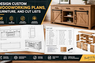 design custom woodworking plans, furniture, and cut lists