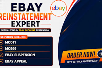 do ebay account reinstatement and fix mc011 mc999 suspension appeal