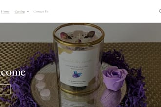 design candle shopify store scented candle candle website lightning spiritual