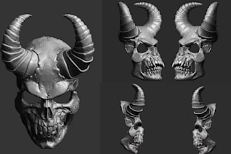 3d custom halloween mask cosplay helmet 3d print and paint stl for 3d printing