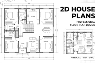design professional 2d house plans and floor plans
