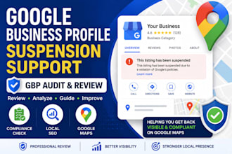 help reinstate suspended go ogle business profile and google maps listing