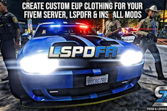 create a custom eup clothing for your fivem server lspdfr and install mods