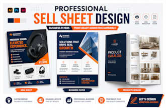 design sale sheet, business flyer, product sheet, sales flyer, flyer design