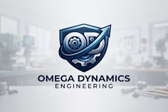 design a professional mechanical logo for engineering brand
