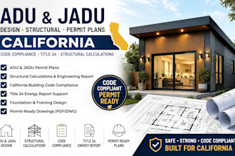 do adu, jadu, title 24 energy report, structural calculation for california