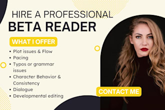 beta read your opening chapters or short story