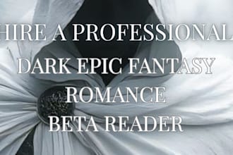 beta read your manuscript with honest chapter by chapter analysis