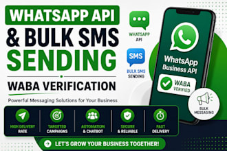 setup whatsapp business API, bulk SMS gateway, and waba verification