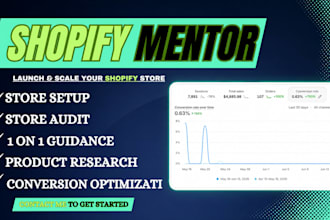 be your shopify dropshipping mentor, coach and ecommerce consultant
