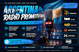 promote your song and get radio airplay exposure in argentina