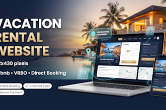 design vacation rental airbnb vrbo booking website with direct booking