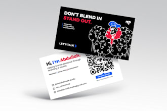 design premium and creative business card for your brand