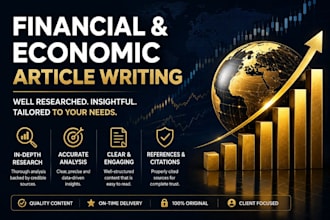 write finance and economics articles