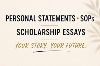edit your personal statement, sop, scholarship, or university essay