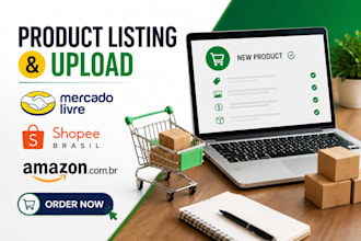 do mercado livre shopee amazon brasil ecommerce  store product listing upload