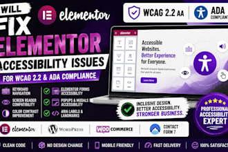 fix elementor accessibility issues for wcag 2 2 and ada compliance
