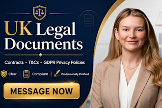 write UK law contracts terms and conditions gdpr privacy policies legal document