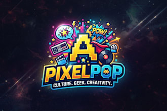 design a creative pop culture inspired logo for your brand