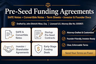 draft essential startup pre seed founder contracts