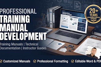 create professional training manuals and technical training documents
