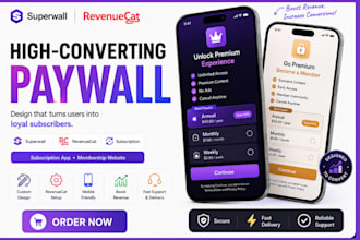 design paywall superwall revenuecat subscription app membership website