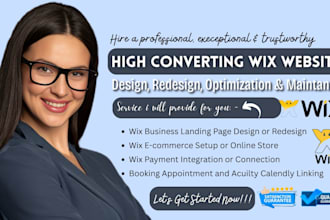 build wix website creation design wix website redesign wix website development