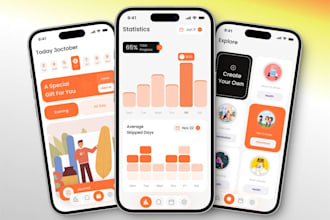 build habit tracker app, calories tracker app, health tracker app, fitness app
