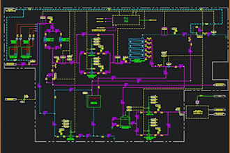 create mep piping ga, section and isometric drawings