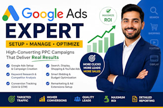 manage and setup ppc adwords campaigns and google ads