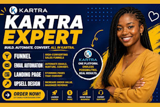 build and optimize high converting kartra funnels, automations, and memberships