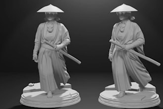 create custom 3d printable miniature, figurine and stl models for 3d printing