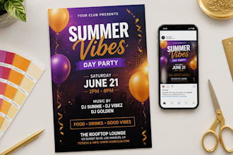 design a poster or event flyer