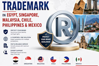 register trademark in egypt, singapore, malaysia, chile, philippines, mexico