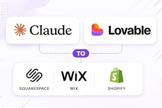 turn claude, lovable design into squarespace, wix, shopify, wordpress