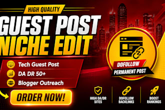 provide high authority tech backlinks and tech guest post
