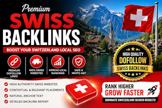 build premium dofollow swiss backlinks for switzerland local seo