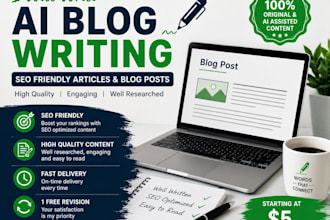 write SEO optimized ai blog posts and articles