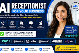build an ai receptionist for appointment booking and customer support