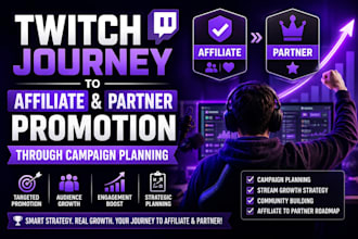 do twitch journey to affiliate partner promotion through campaign planning