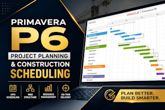 create primavera p6 project planning and construction scheduling