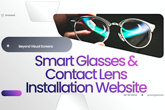 develop smart glass, contact lens installation website