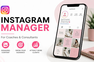 be your instagram manager for coaches and consultants