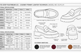 create fashion design luxury footwear tech pack sneakers heel shoes boots sandal