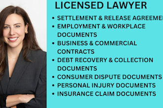 handle debt recovery, bankruptcy disputes,insolvency claims and creditor matter