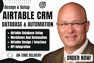 setup airtable database, airtable crm, airtable automation, softr webpage