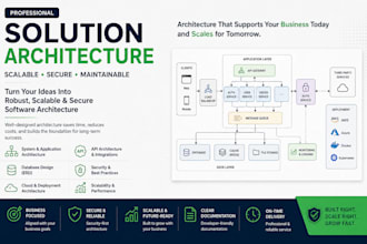 design scalable software architecture, application workflows, and system