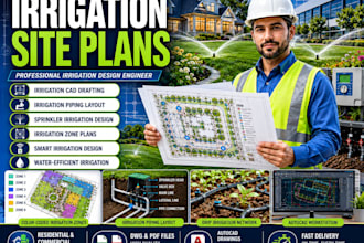 usa ca au irrigation site plans piping layouts autocad drawing