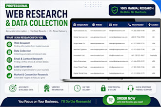 professional internet research web research and online data collection