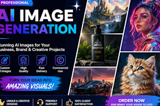 create stunning ai generated images, artwork, product mockups, and social media